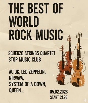 The Best Hits of World Rock Music by Strings