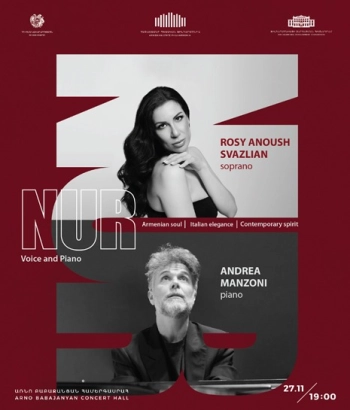 The “Nur” duo, blending voice and piano, weaves together the soulful essence of Armenian heritage with the refined elegance of Italian artistry.