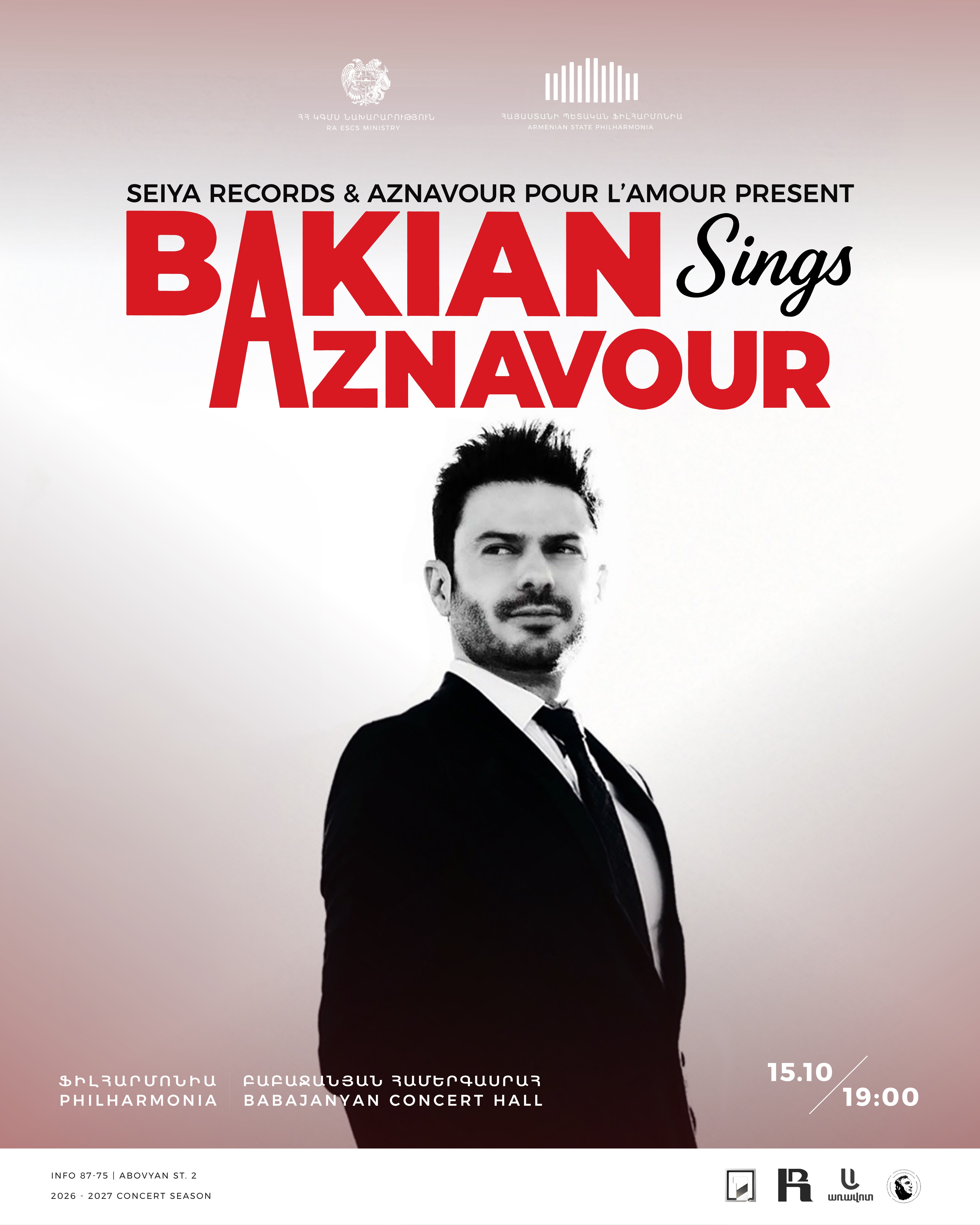 BAKIAN SINGS AZNAVOUR